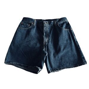SOLD Levis Denim Shorts Womens 14 (W32 Inseam 6.5) Blue Jean High Rise Cotton